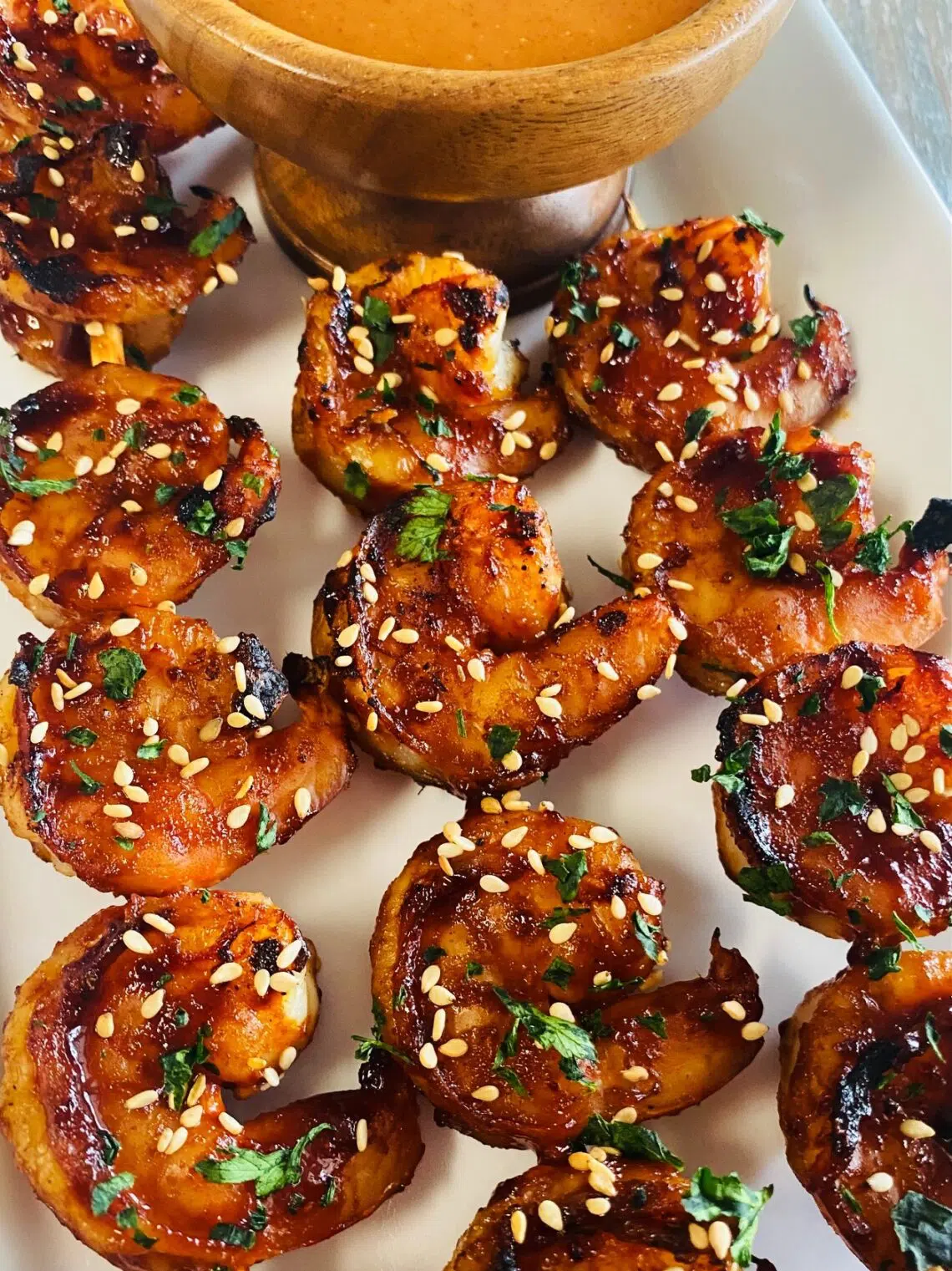 Grilled Korean Shrimp Skewers