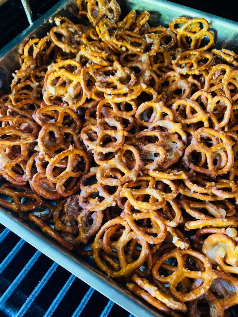 pretzels on the smoker