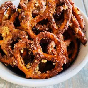 Smoked Butter Toffee Pretzels