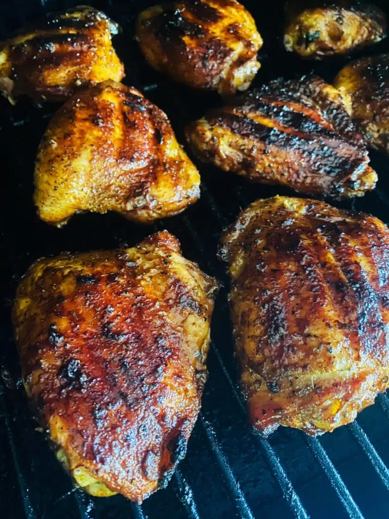 Smoked BBQ Chicken Thighs