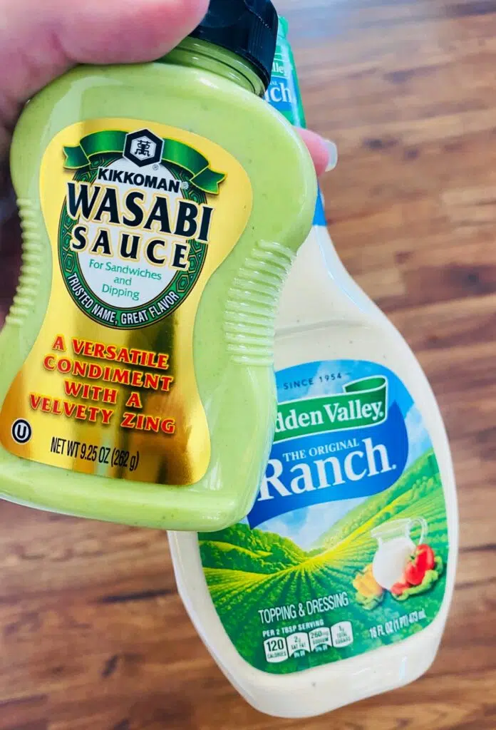 wasabi sauce and ranch