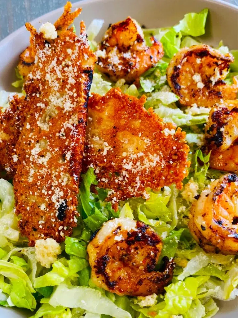 Blackstone Shrimp Caesar Salad