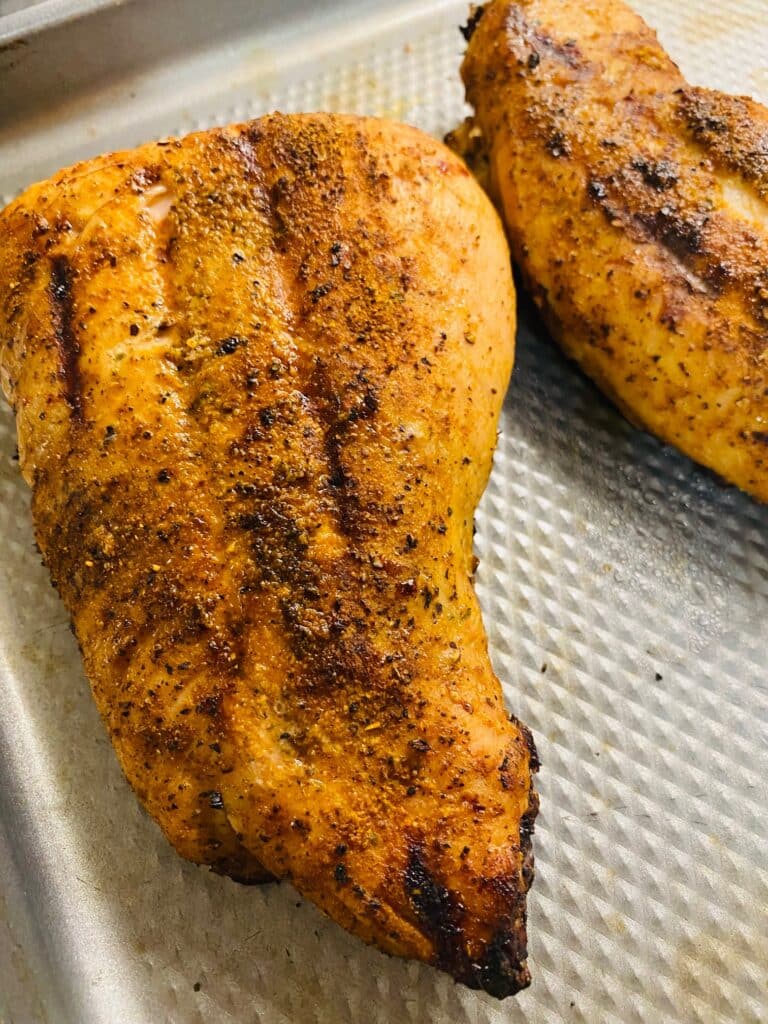 Cajun Turkey breast made on the Traeger pellet grill