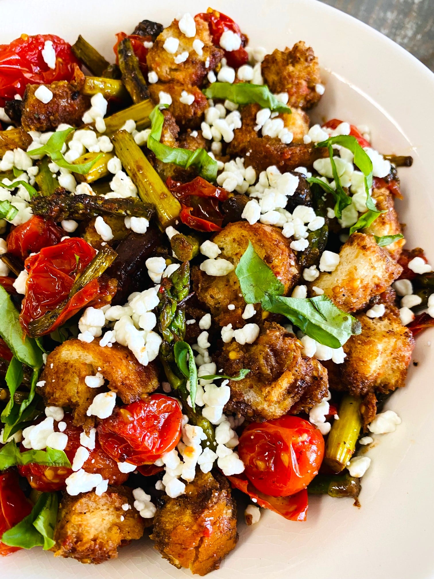 Blackstone Asparagus Panzanella Salad If You Give a Girl a Grill