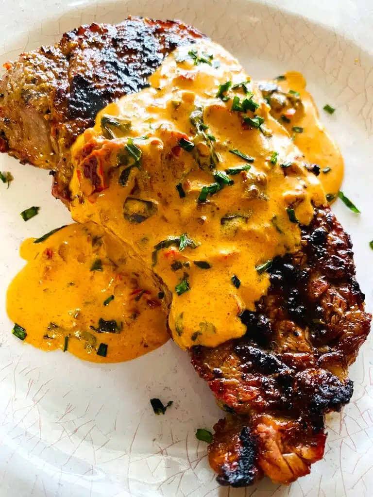 Steak with Chipotle Cream Sauce