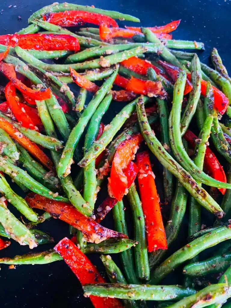 Blackstone Peppers and Green Beans