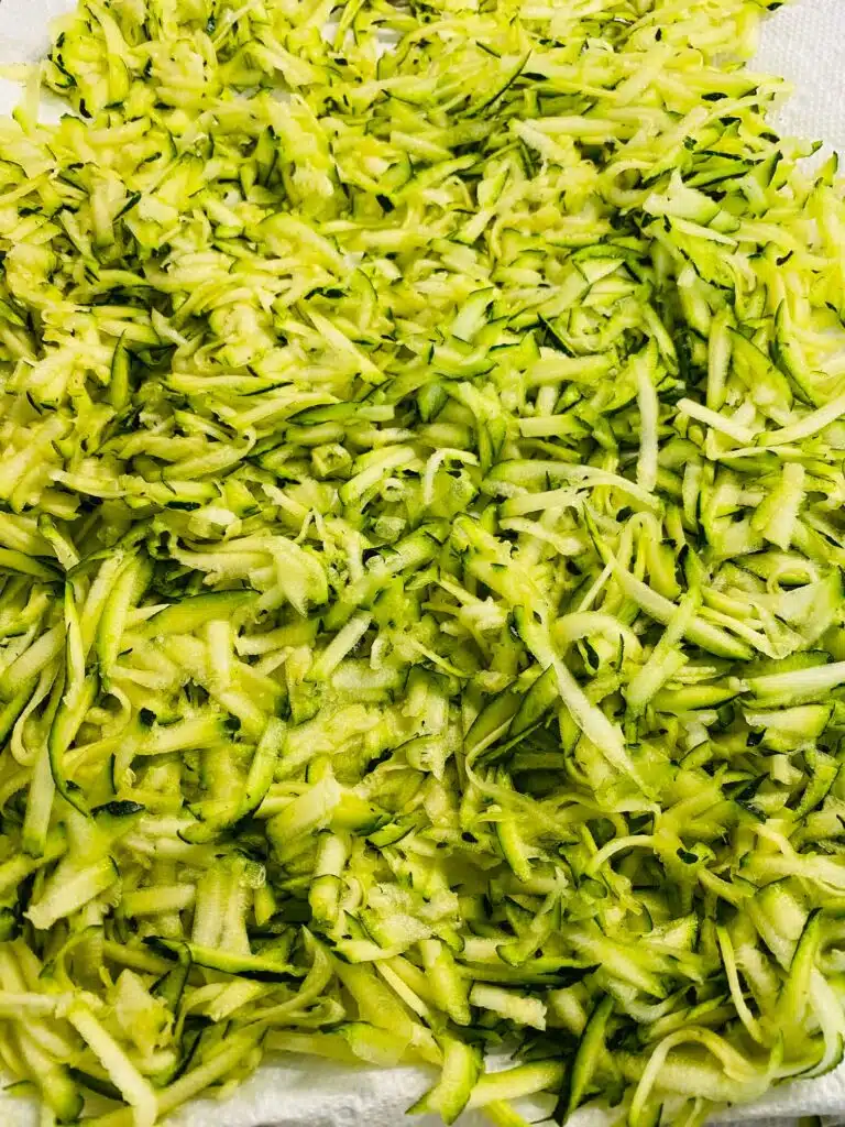 shredded zucchini
