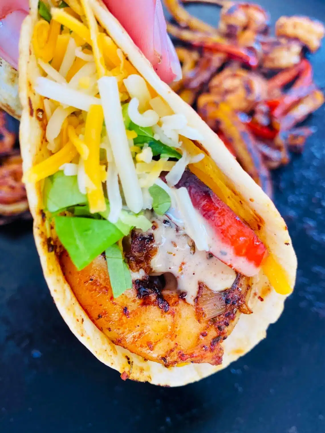 Blackstone Caribbean Jerk Shrimp Tacos