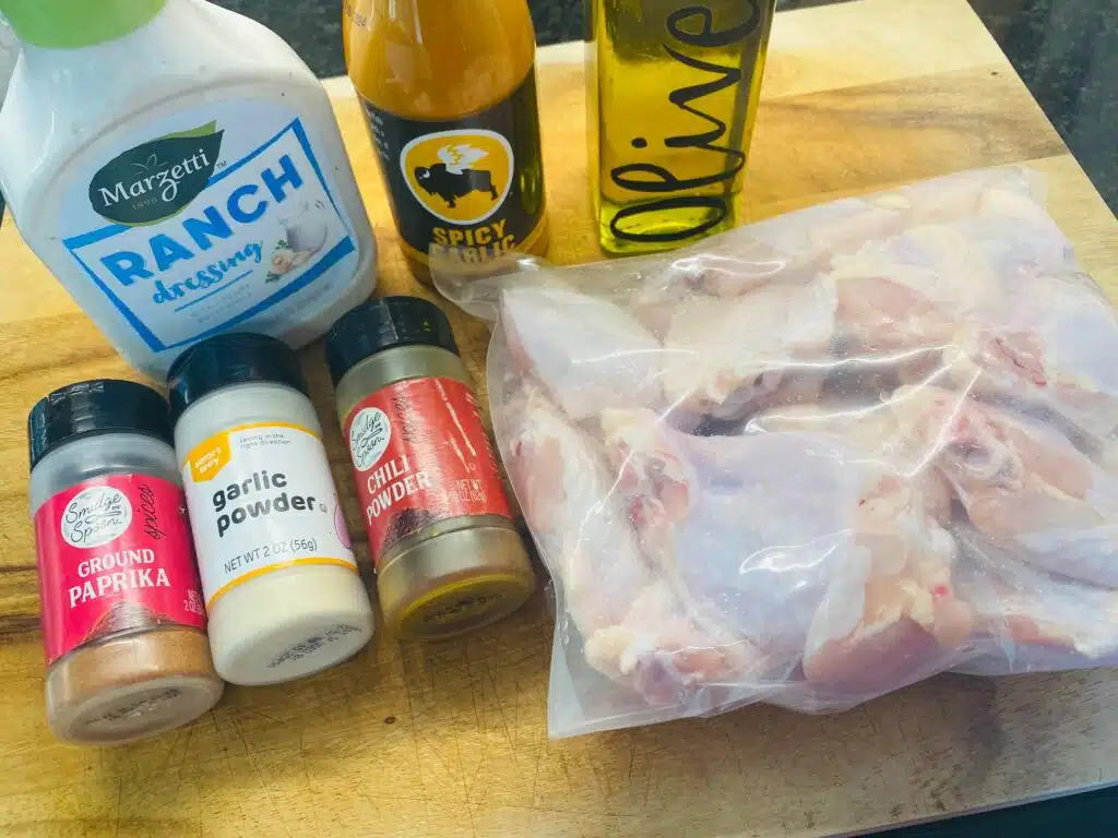 ingredients for the wings