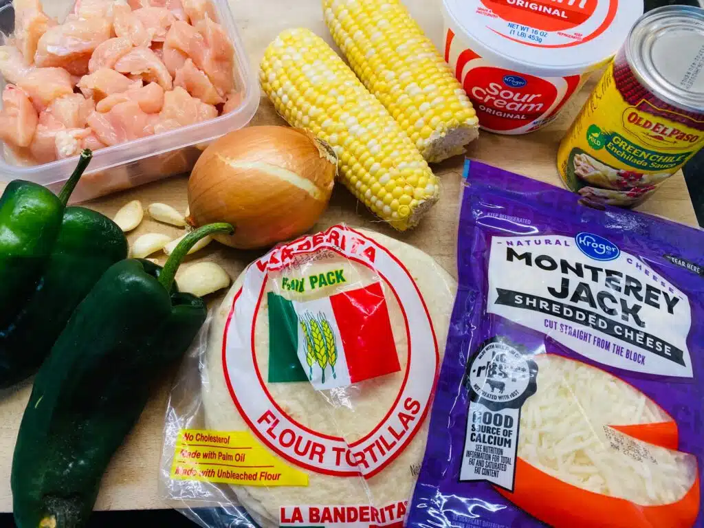 ingredients for the tacos