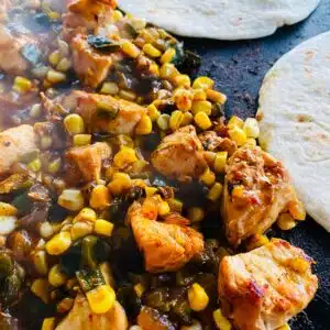 Griddle Chicken Poblano Tacos