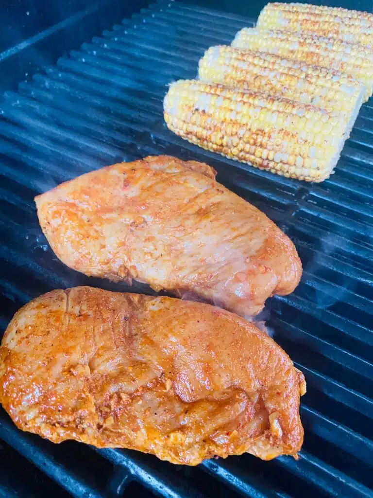 Grilled Southwest Chicken and Corn before cooking