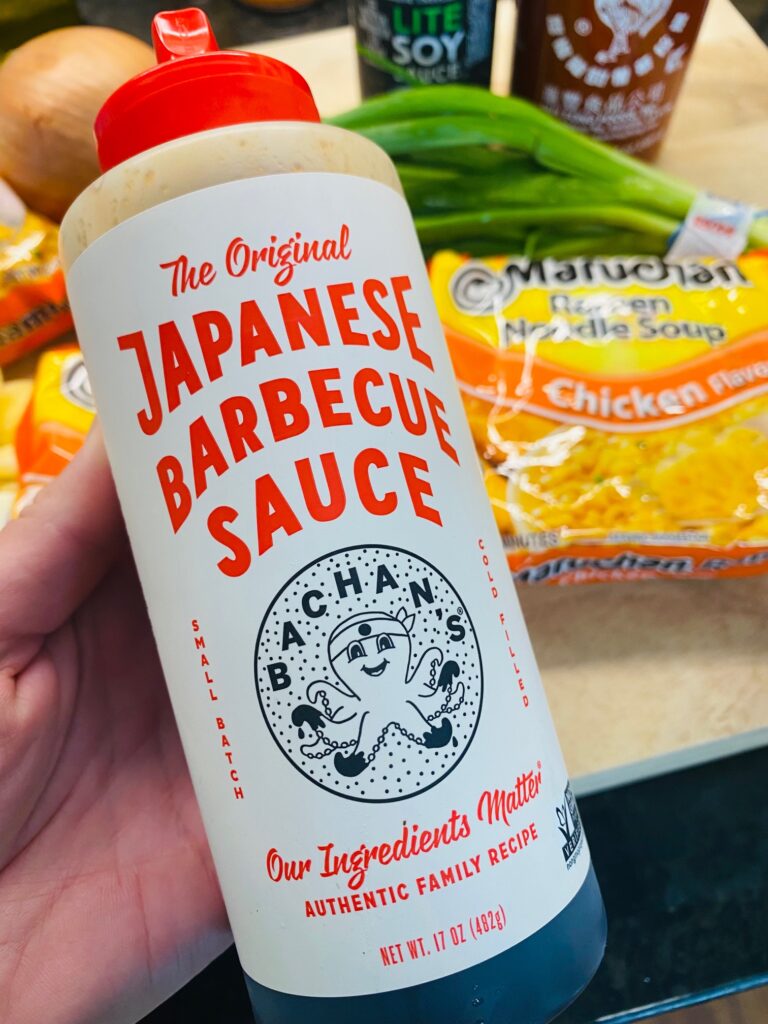 Japanese BBQ sauce bottle