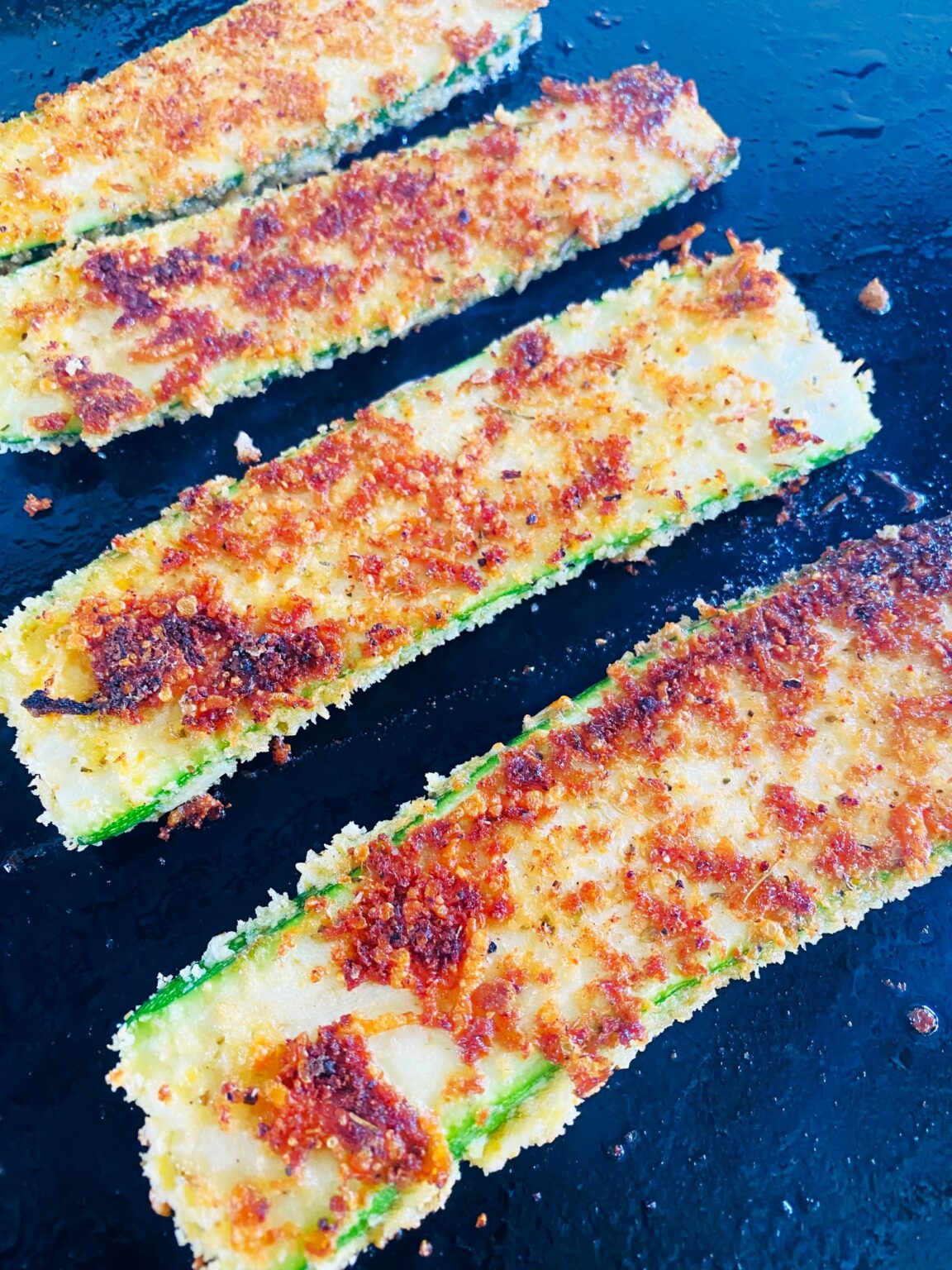 Blackstone Crispy Parmesan Zucchini - If You Give a Girl a Grill