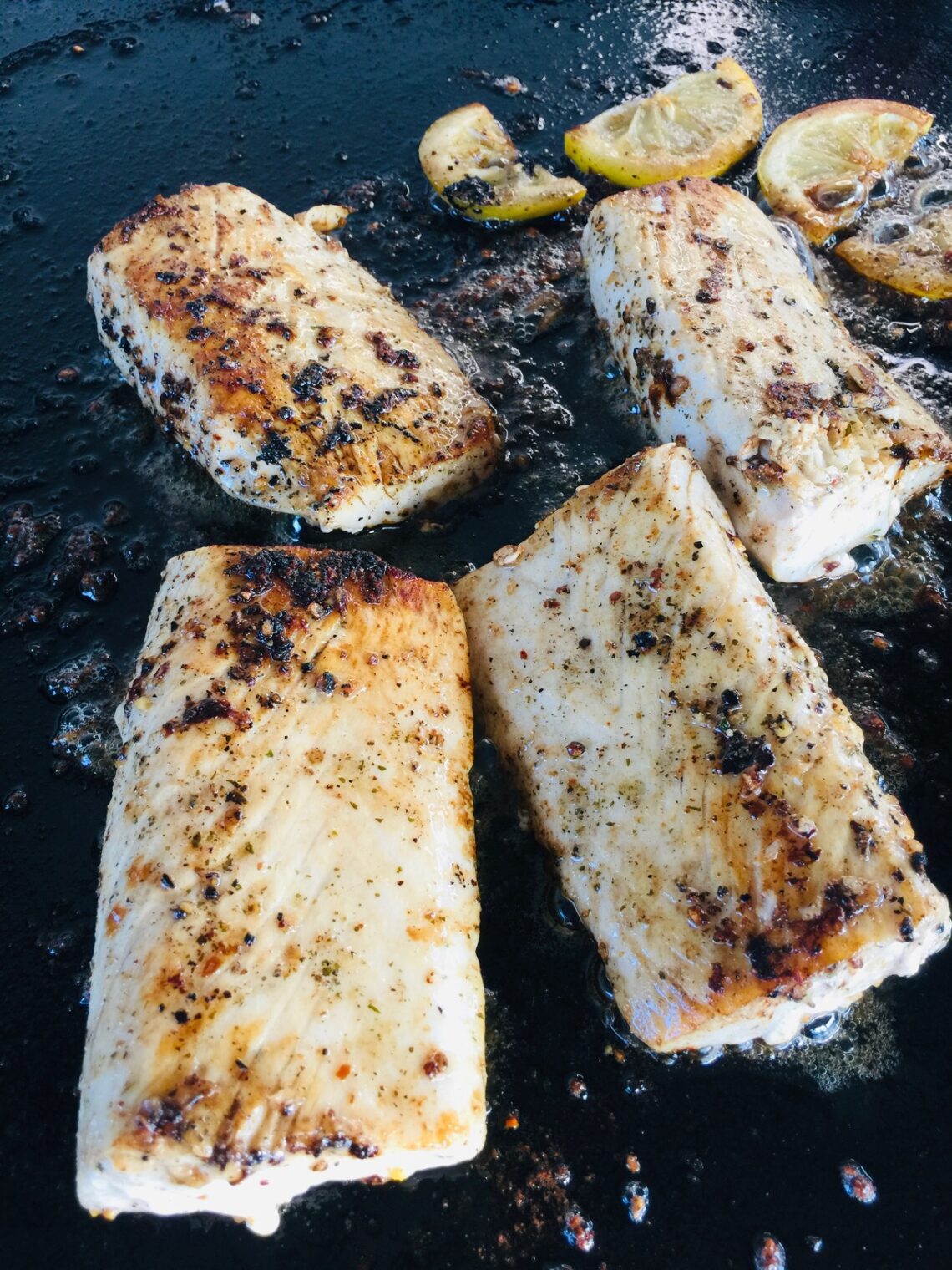 Blackstone Lemon Garlic Mahi Mahi - If You Give a Girl a Grill