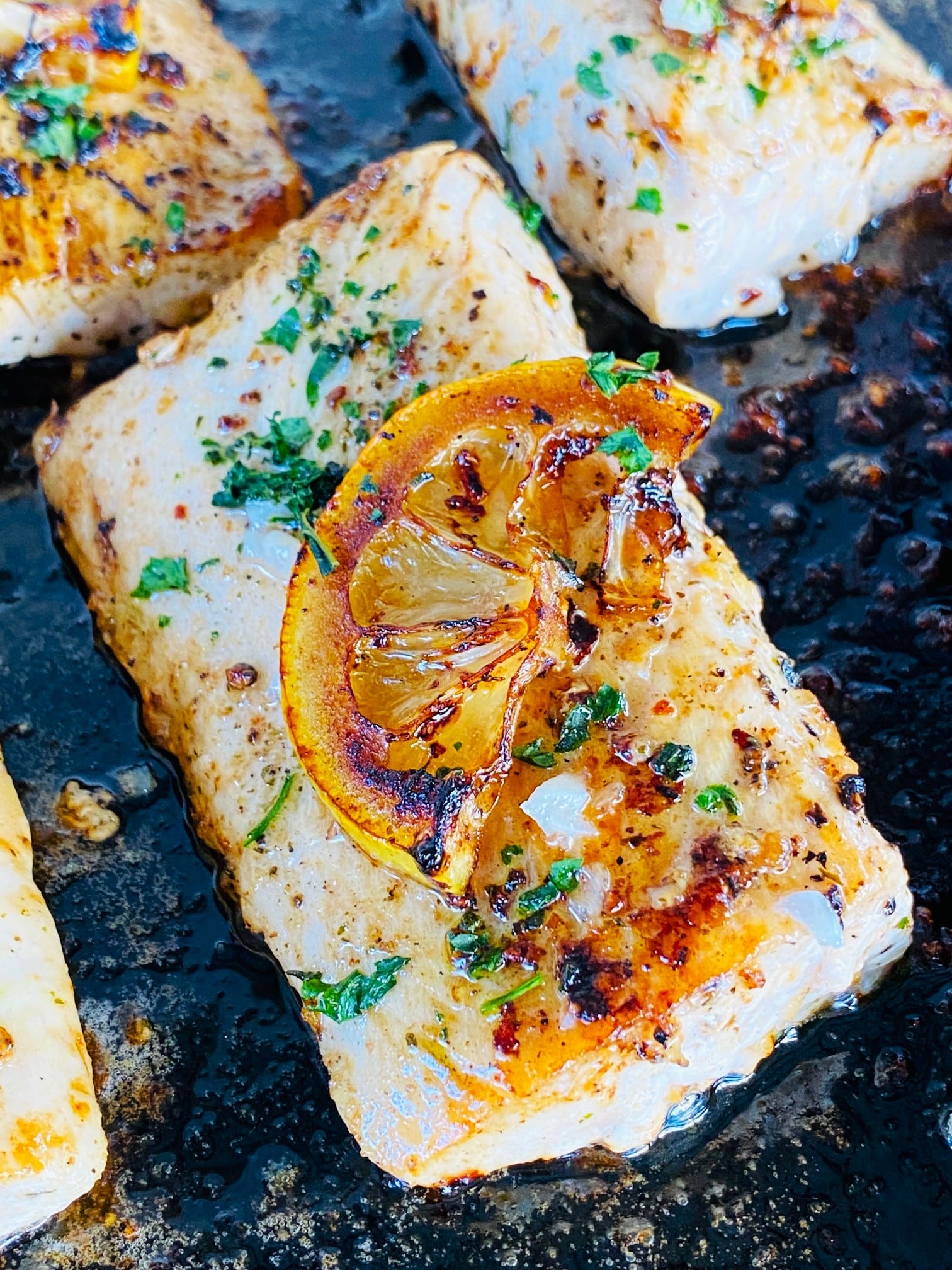 Blackstone Lemon Garlic Mahi Mahi