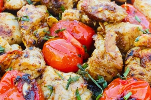 Blackstone Greek Chicken and Tomatoes