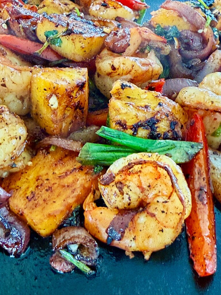 Blackstone Island Shrimp Stir Fry