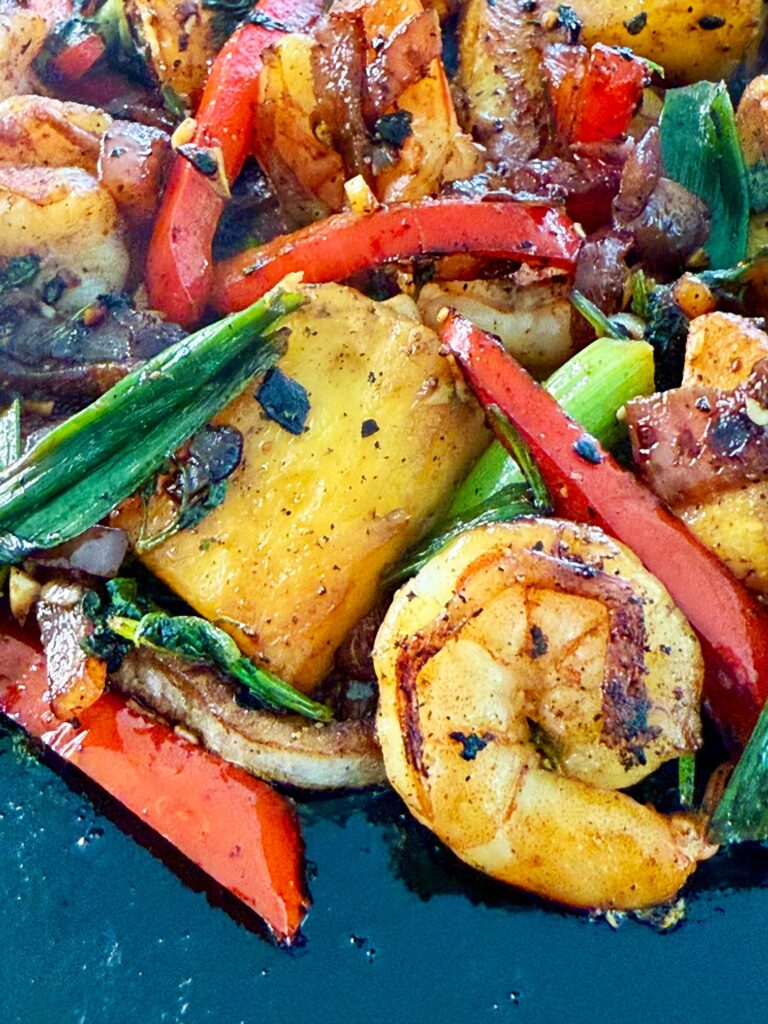 Blackstone Island Shrimp Stir Fry