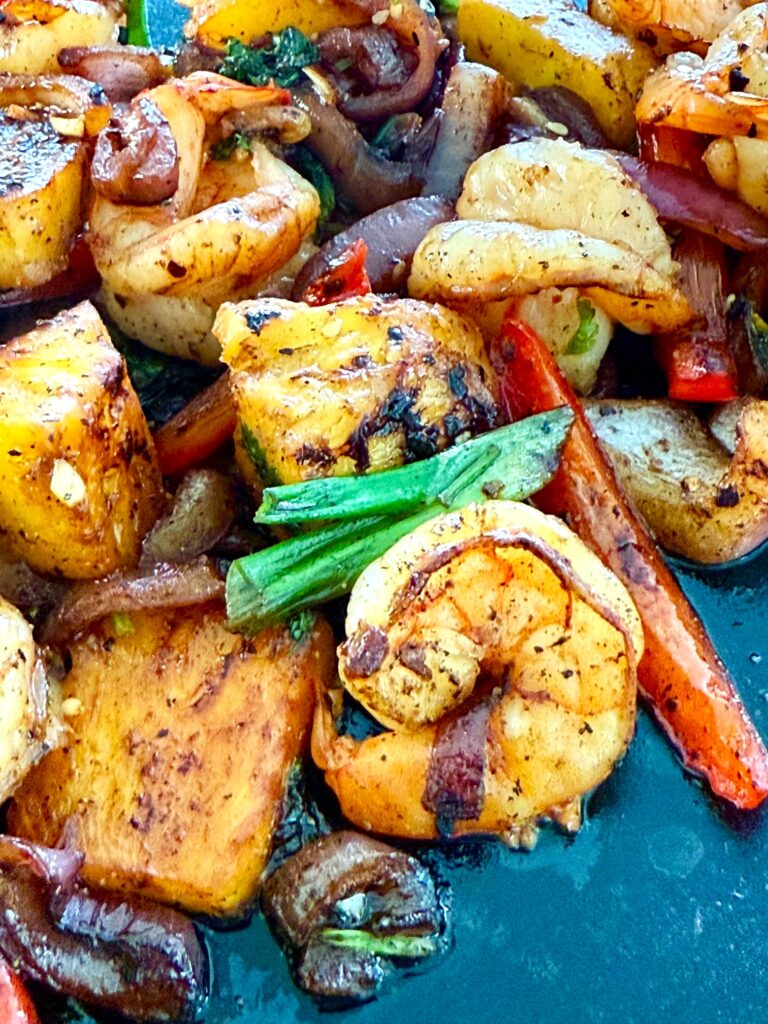 Blackstone Island Shrimp Stir Fry