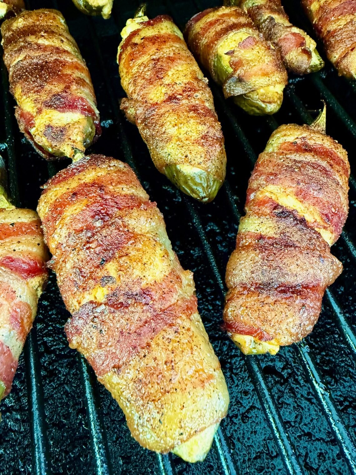Smoked Pineapple Sriracha Jalapeno Poppers