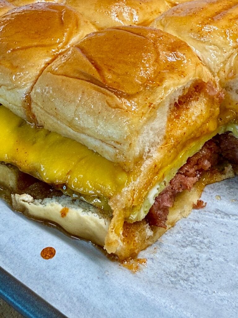 Smoked Maple Sausage Breakfast Sliders