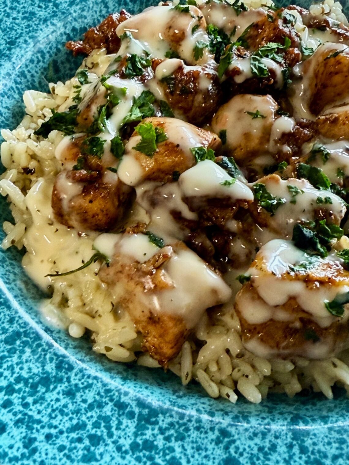 Blackstone Cheesy Chorizo Chicken and Pineapple