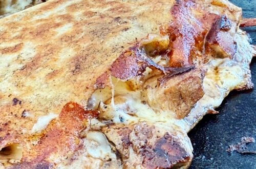 Blackstone Chicken Chorizo Pineapple Quesadillas