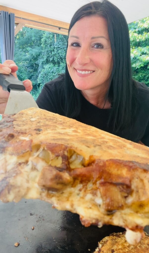 Blackstone Chicken Chorizo Pineapple Quesadillas