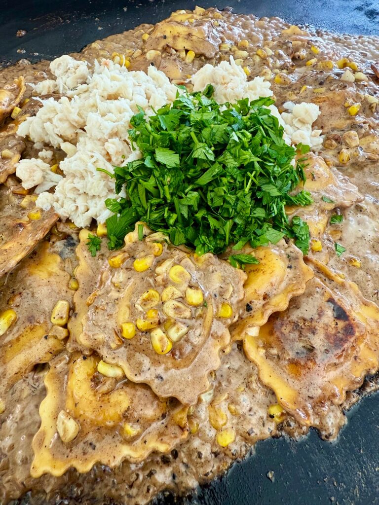 Blackstone Crab and Corn Ravioli