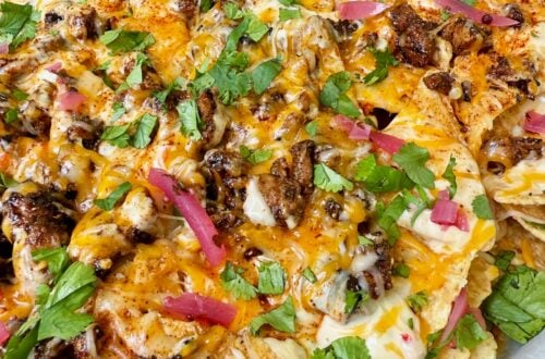 Blackstone Caribbean Chicken Nachos