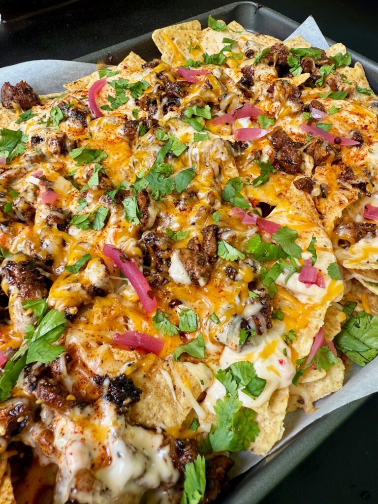 Blackstone Caribbean Chicken Nachos