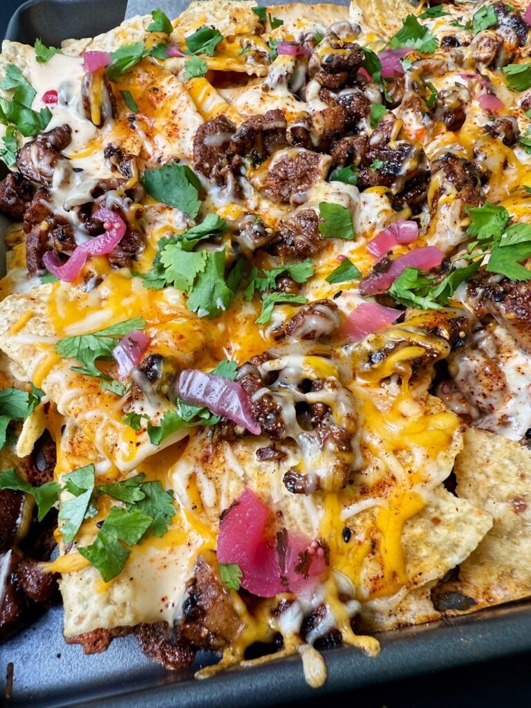 Blackstone Caribbean Chicken Nachos