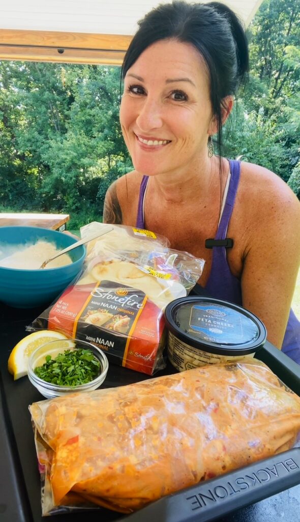 ingredients for Blackstone Harissa Chicken Gyros