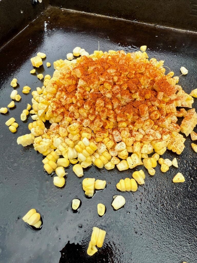 corn on the griddle