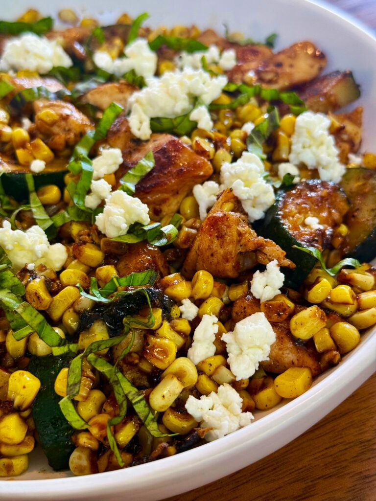 Blackstone Chicken Zucchini and Corn