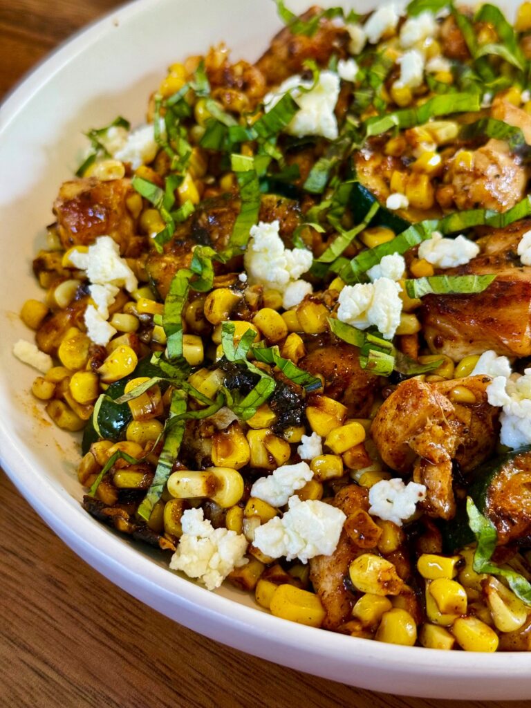 Blackstone Chicken Zucchini and Corn