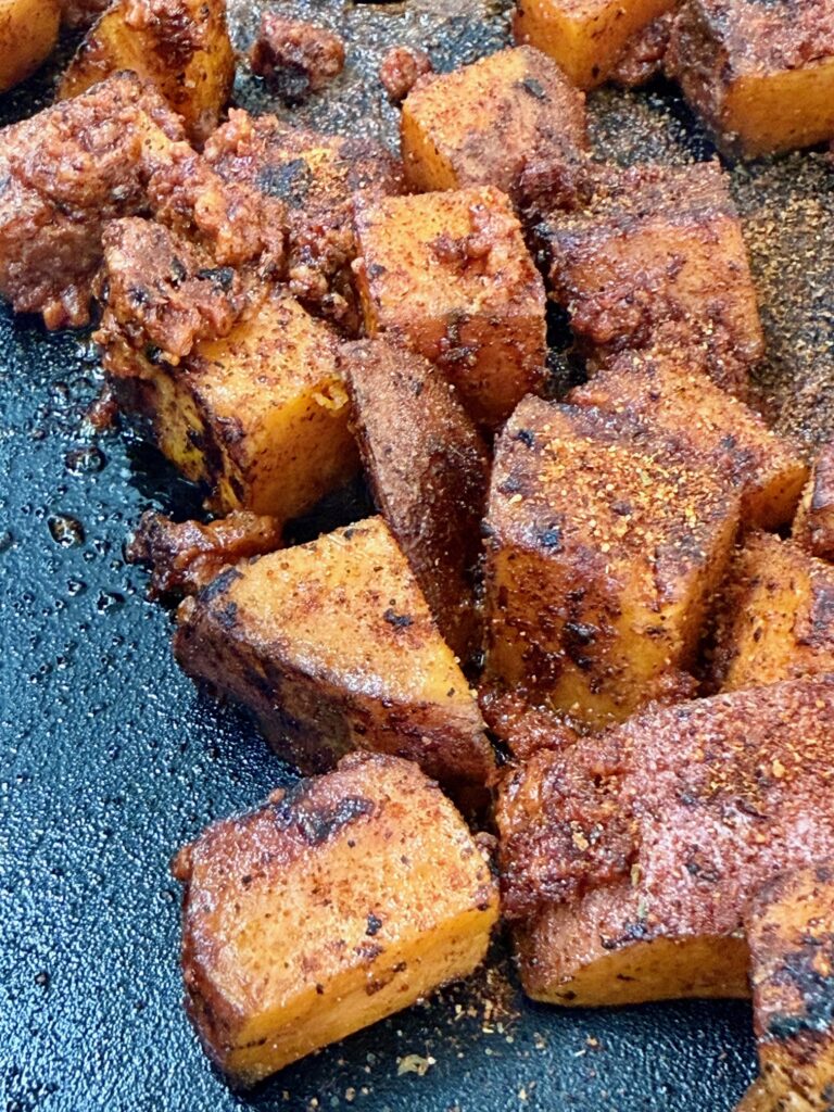 Blackstone Sweet Potato Chorizo Bowls