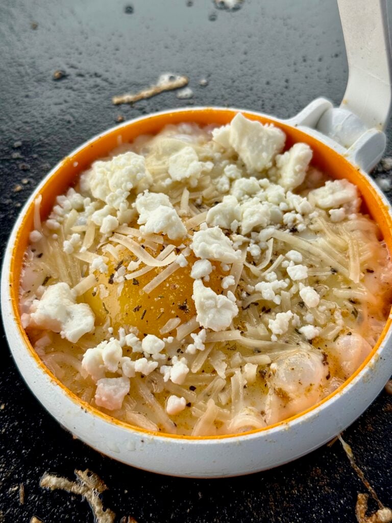 egg for Blackstone Mediterranean Breakfast Sandwiches