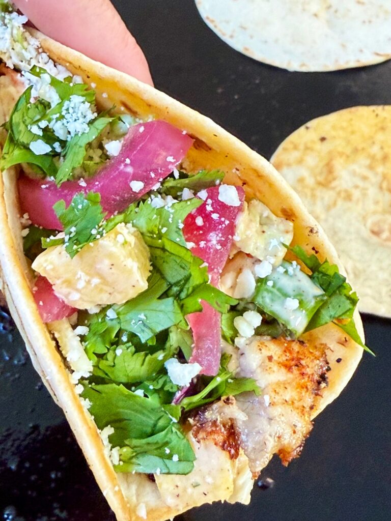 Blackstone Pineapple Sriracha Fish Tacos