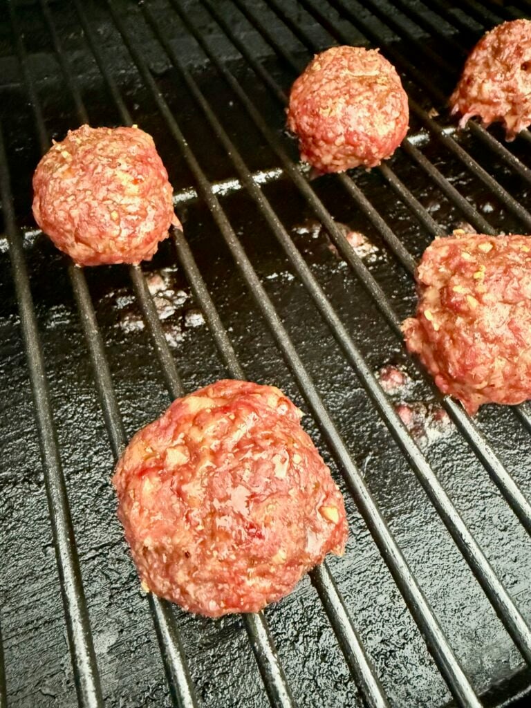 Smoked Meatballs with Burrata Cheese