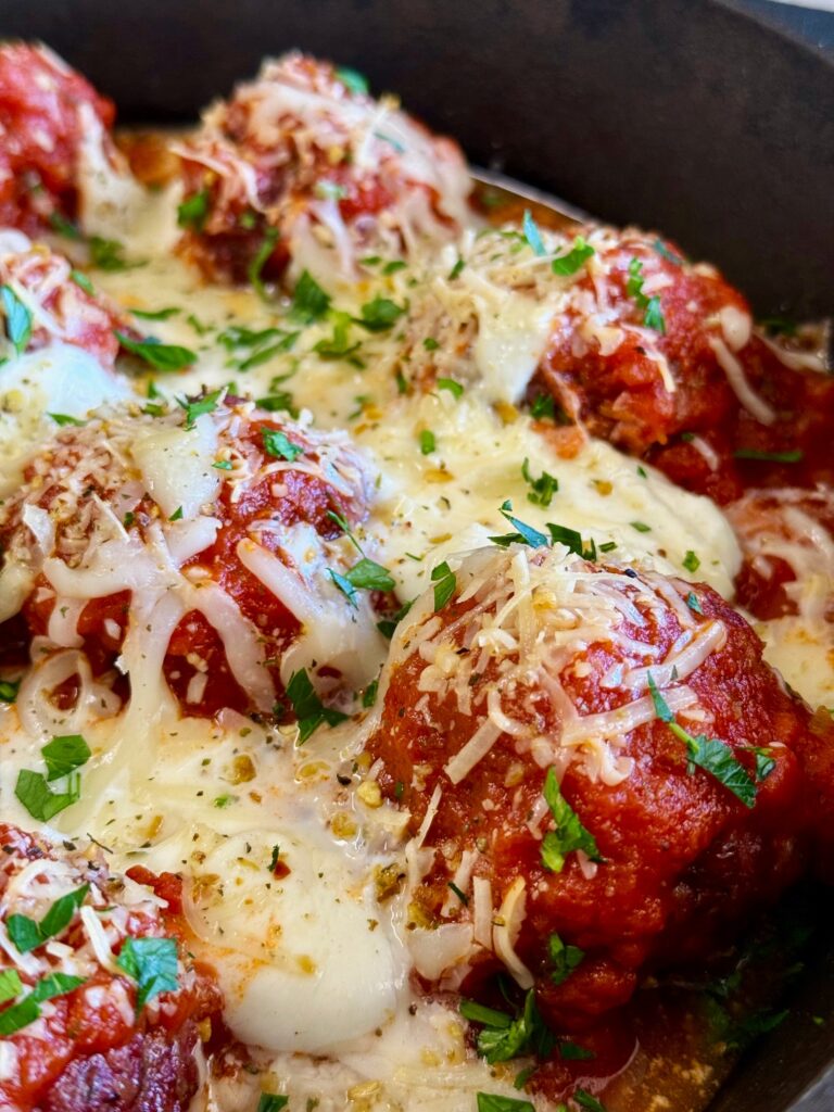 Smoked Meatballs with Burrata Cheese