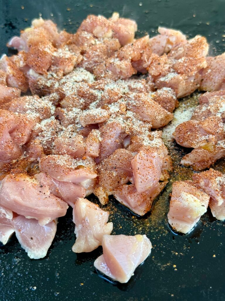 seasoned chicken before cooking