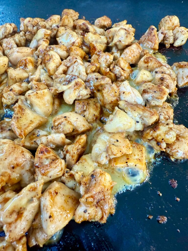 Blackstone Hot Honey Mustard Chicken Bites
