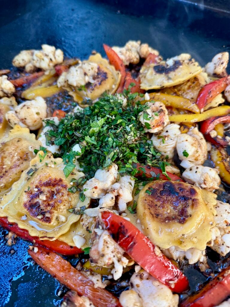 Blackstone Griddle Lobster Ravioli