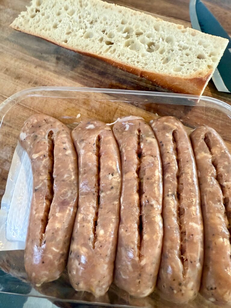 removing casing from sausage links