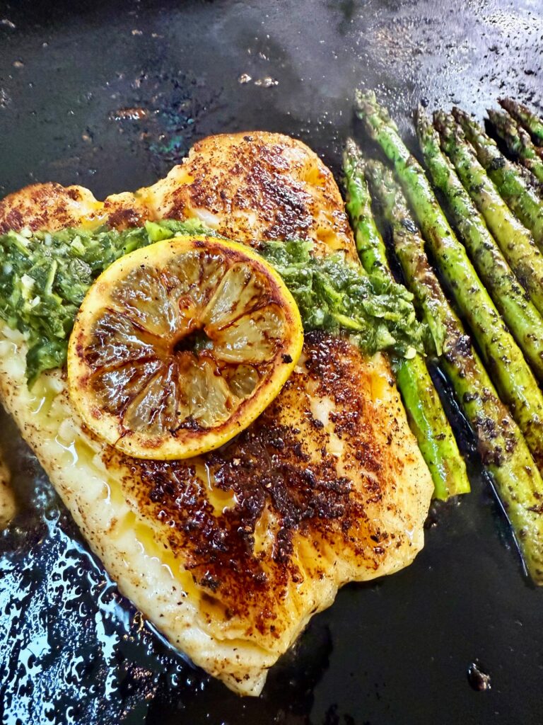Blackstone Sea Bass with Chimichurri