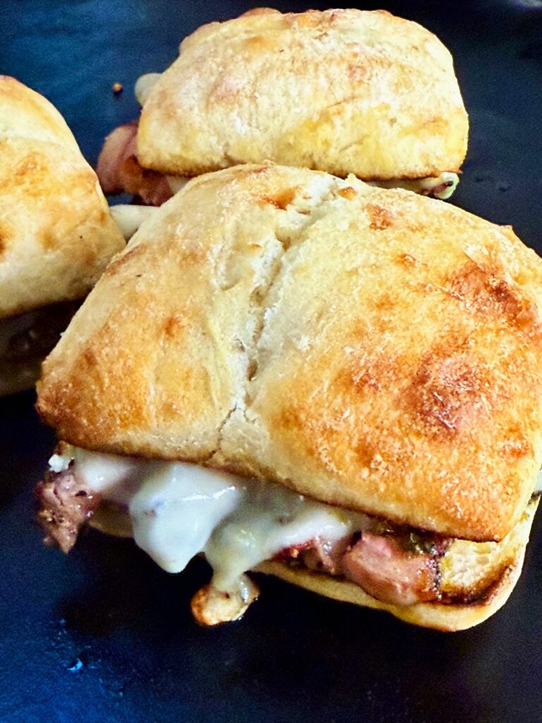 Blackstone Pesto Goat Cheese Steak Sandwiches