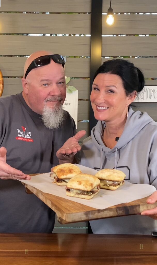 Blackstone Pesto Goat Cheese Steak Sandwiches