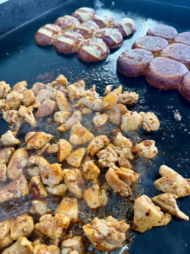 Blackstone Sriracha Honey Chicken Sliders